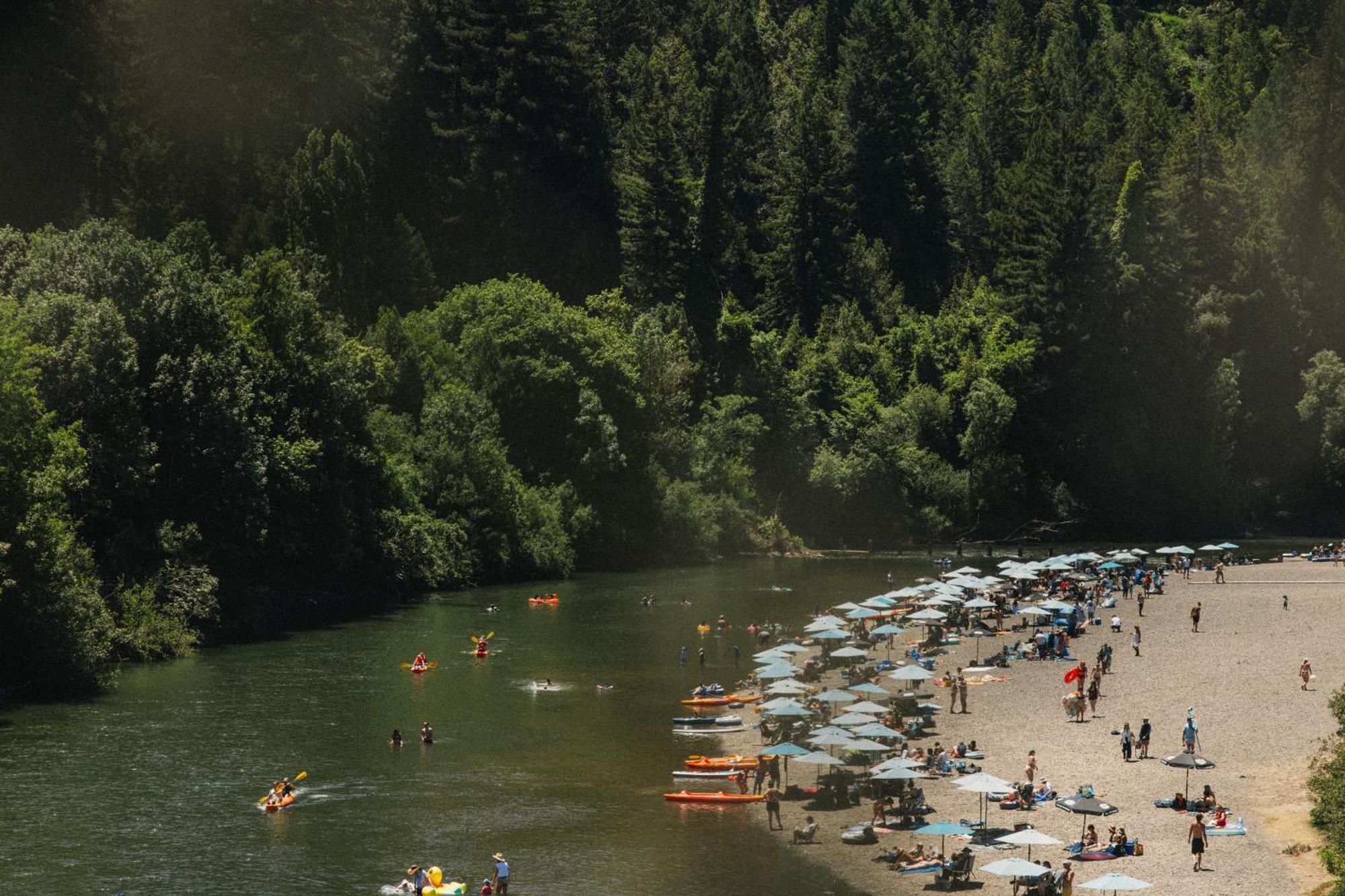 Johnson'S Beach Cabins And Campground Guerneville Exteriér fotografie